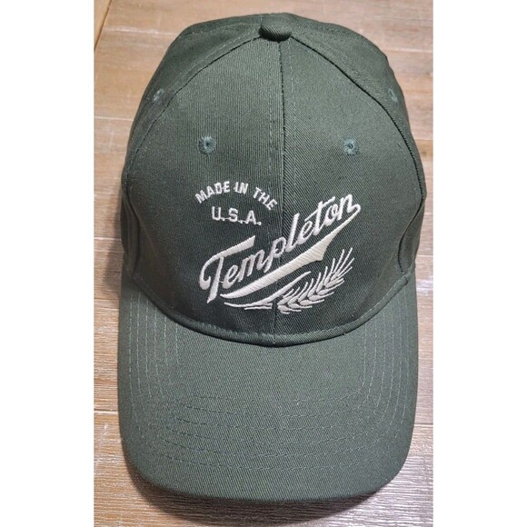 Templeton Rye Whiskey Baseball Hat Cap Green Adjustable Unisex Made In USA - Picture 1 of 4